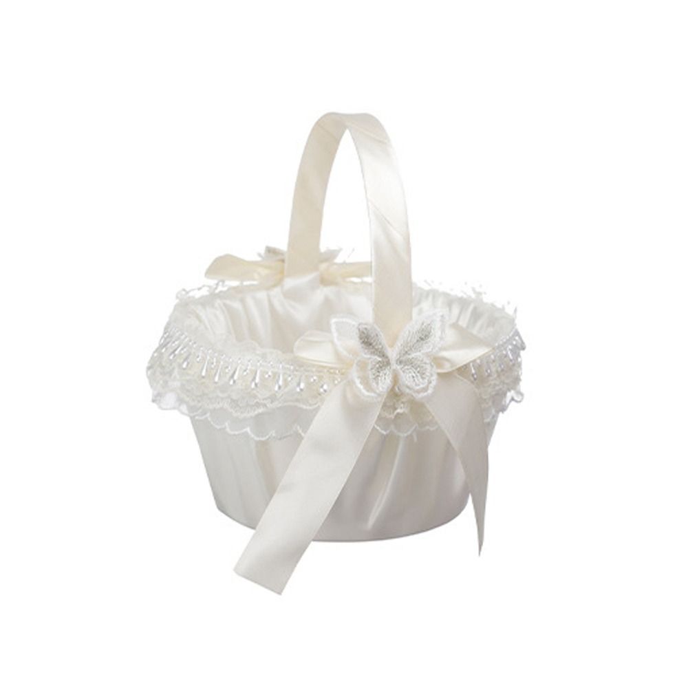 Gardening Tools Girls - Tatlı Dantel Düğün Çiçek Sepeti Kurdele