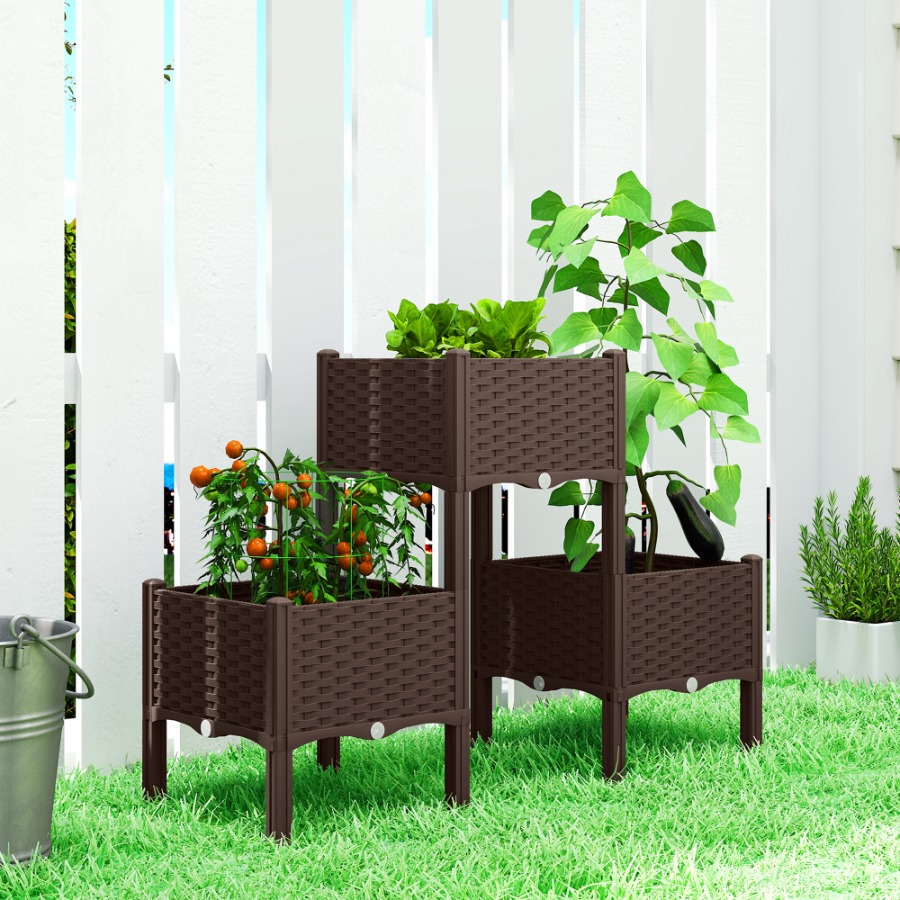 Ayaklı, Yükseltilmiş Plastik B - Self-Watering Planter incelemesi ve fiyatı