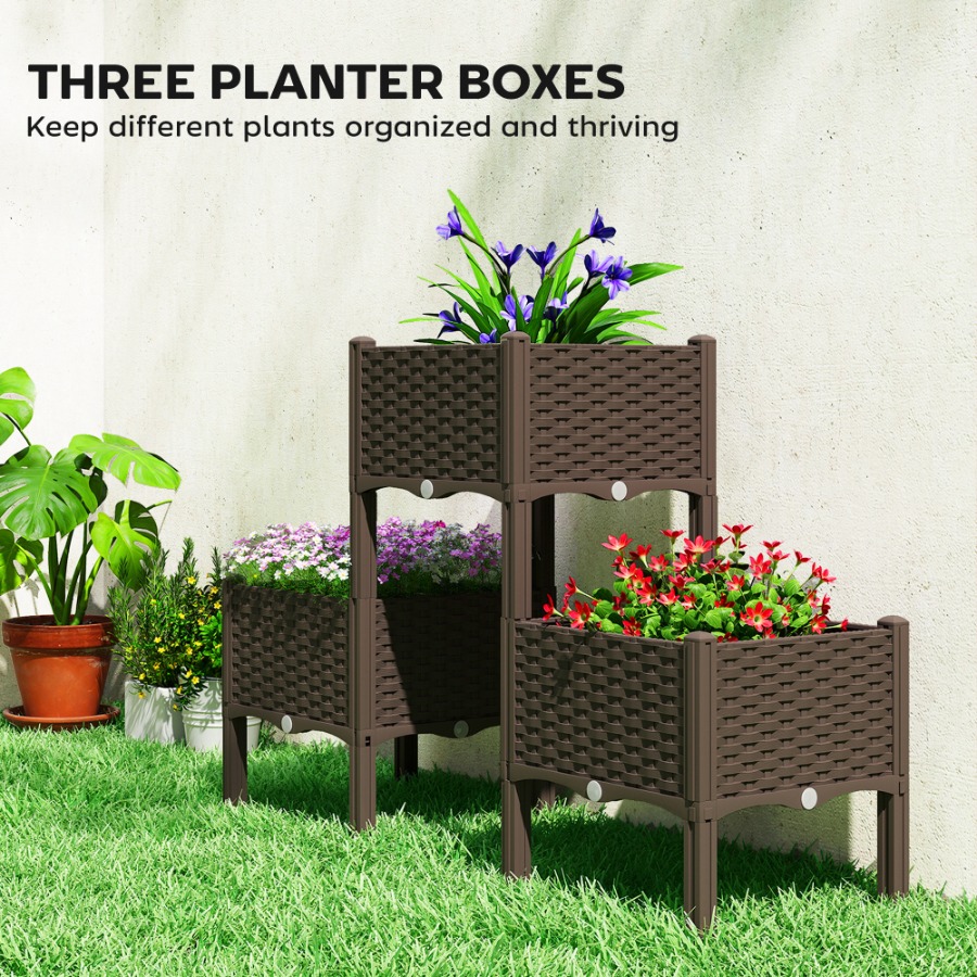 Ayaklı, Yükseltilmiş Plastik B - Self-Watering Planter incelemesi ve fiyatı